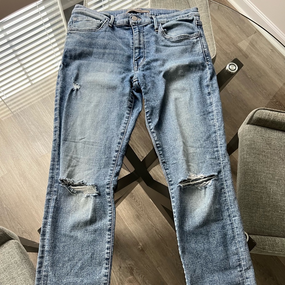 Joe's Jeans Kinetic “The Asher” Slim Fit Distressed Denim Size 32.